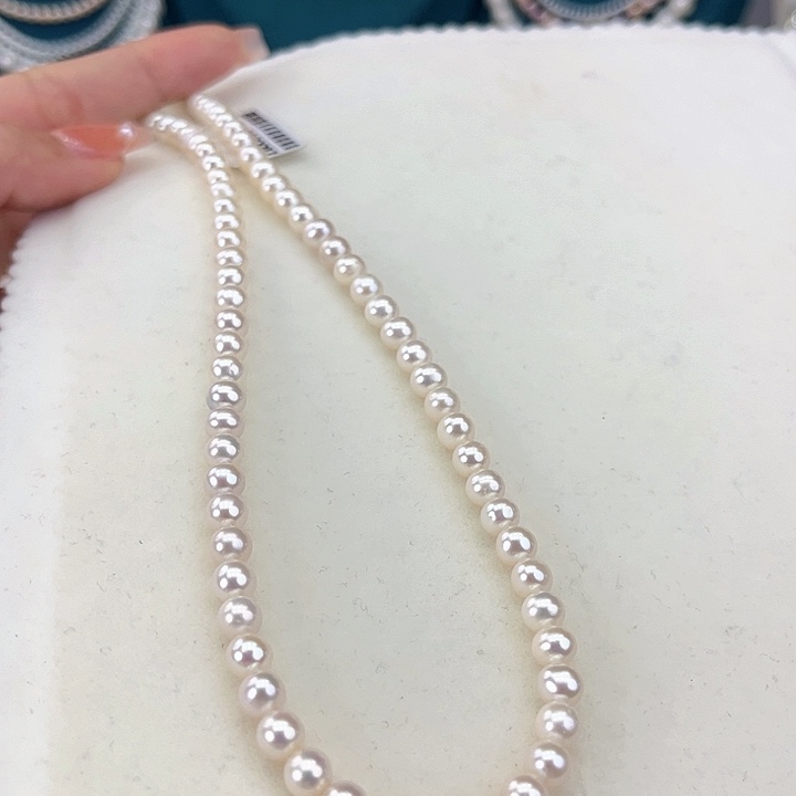 淡水珍珠颈饰未镶嵌5-6极光炫彩