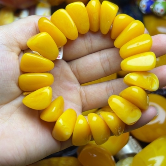 未镶嵌琥珀手链蜜蜡