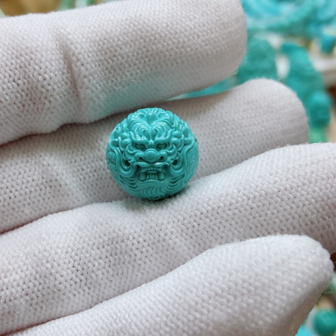 绿松石珠子未镶嵌