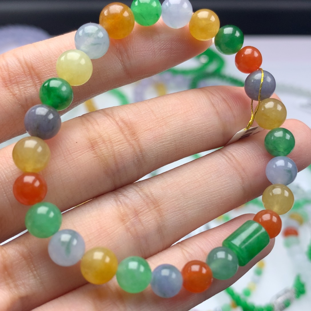 翡翠手链未镶嵌花*卡