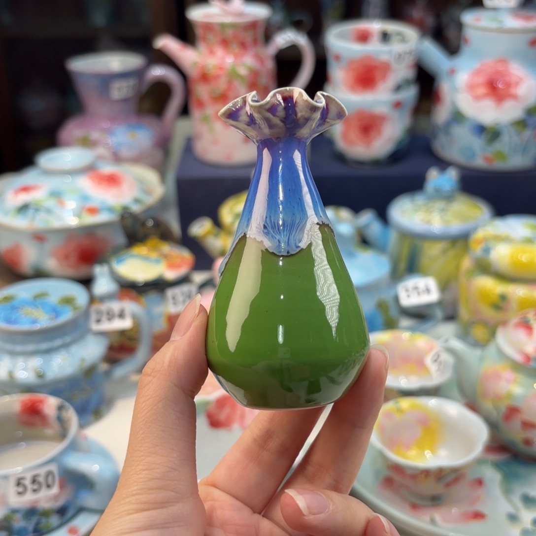 瓷片景德镇手绘高温釉下彩陶瓷茶具