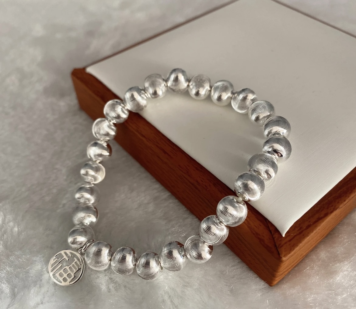 足银手链 77号链接 【手链盘缠】足银999.9 清库存带证书礼盒包装