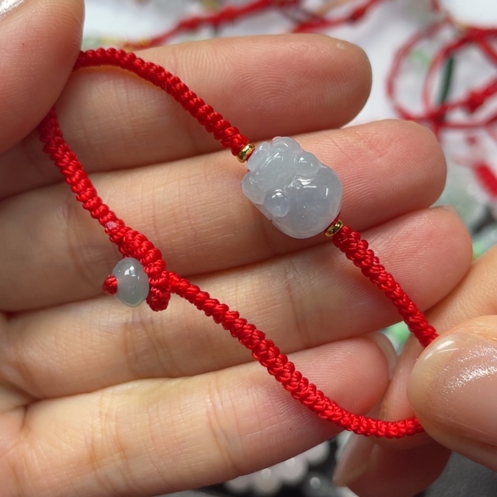 翡翠未镶嵌手绳16手围