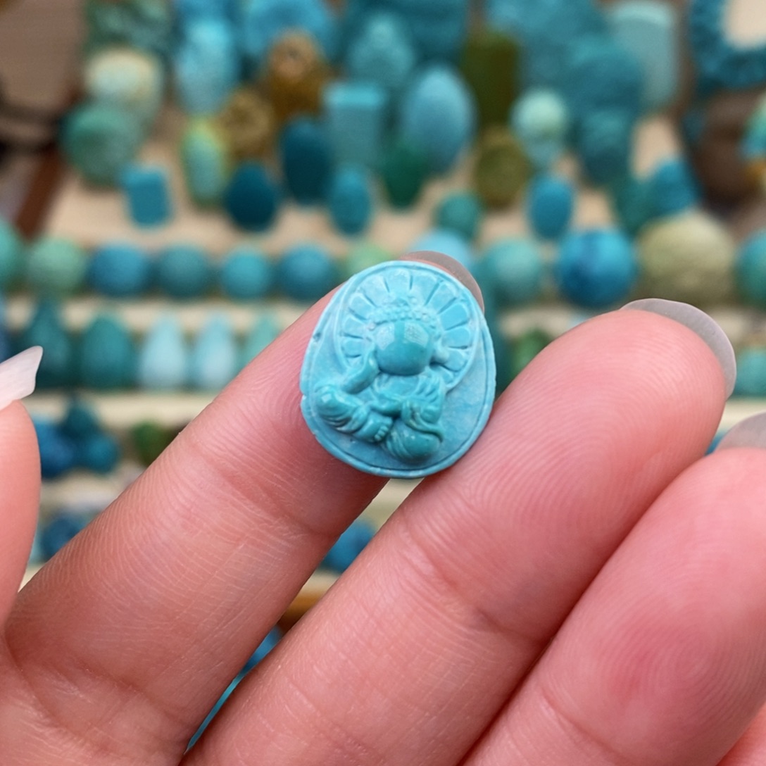 绿松石珠宝奇石未镶嵌