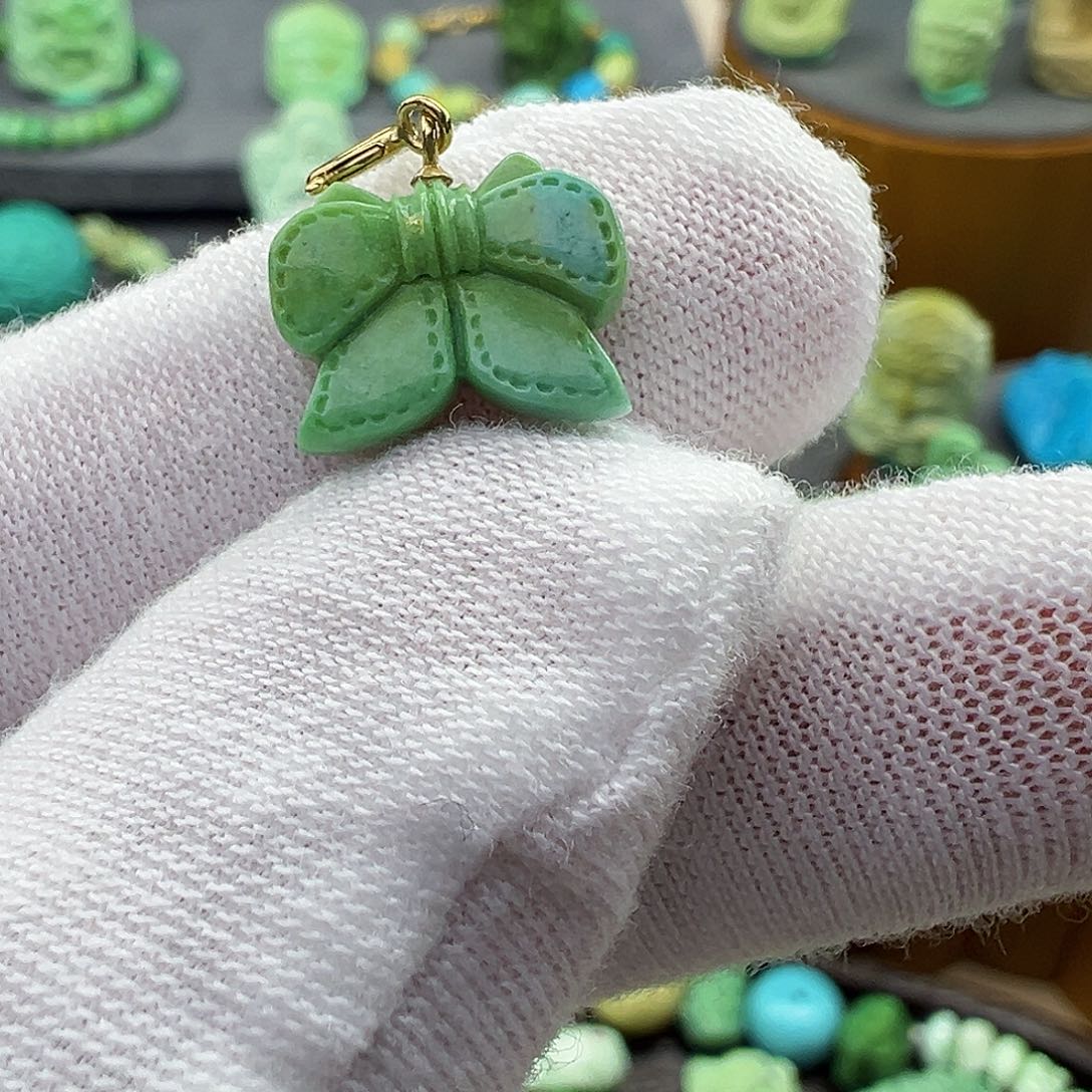 绿松石菜籽黄绿松石Z未镶嵌