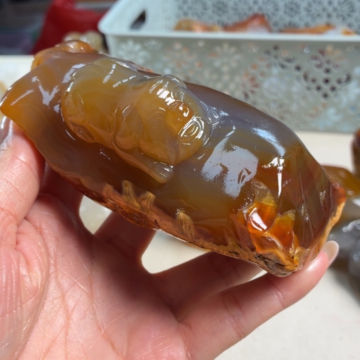玛瑙/玉髓未镶嵌吊坠(不含链)