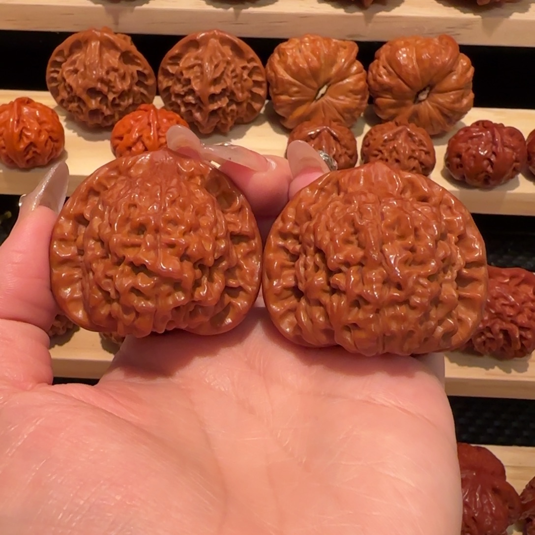 文玩核桃吊坠官帽46精品2863