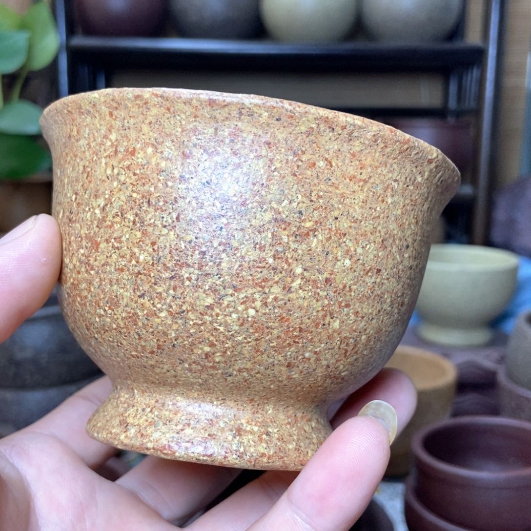 茶杯紫砂16目手工料半手工240毫升