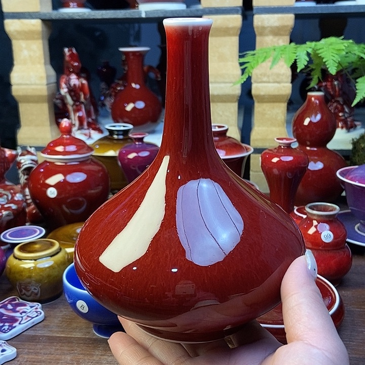 陶瓷景德镇名陶雅玩原矿郎红