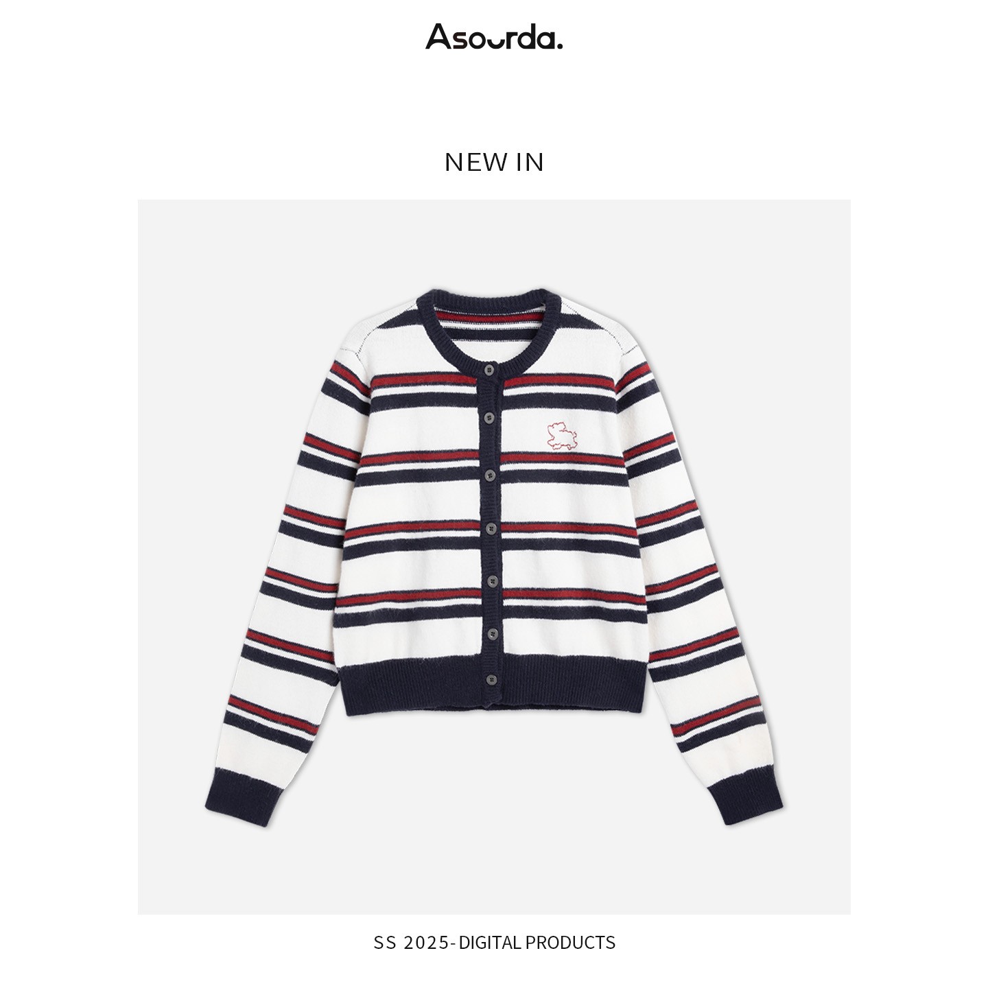 一口苏达条纹小狗 MIU系洋气女装松弛感独特漂亮遮肉显瘦毛衣