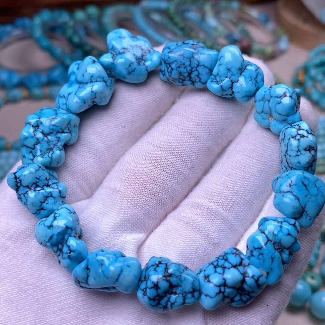 未镶嵌绿松石珠宝奇石12mm