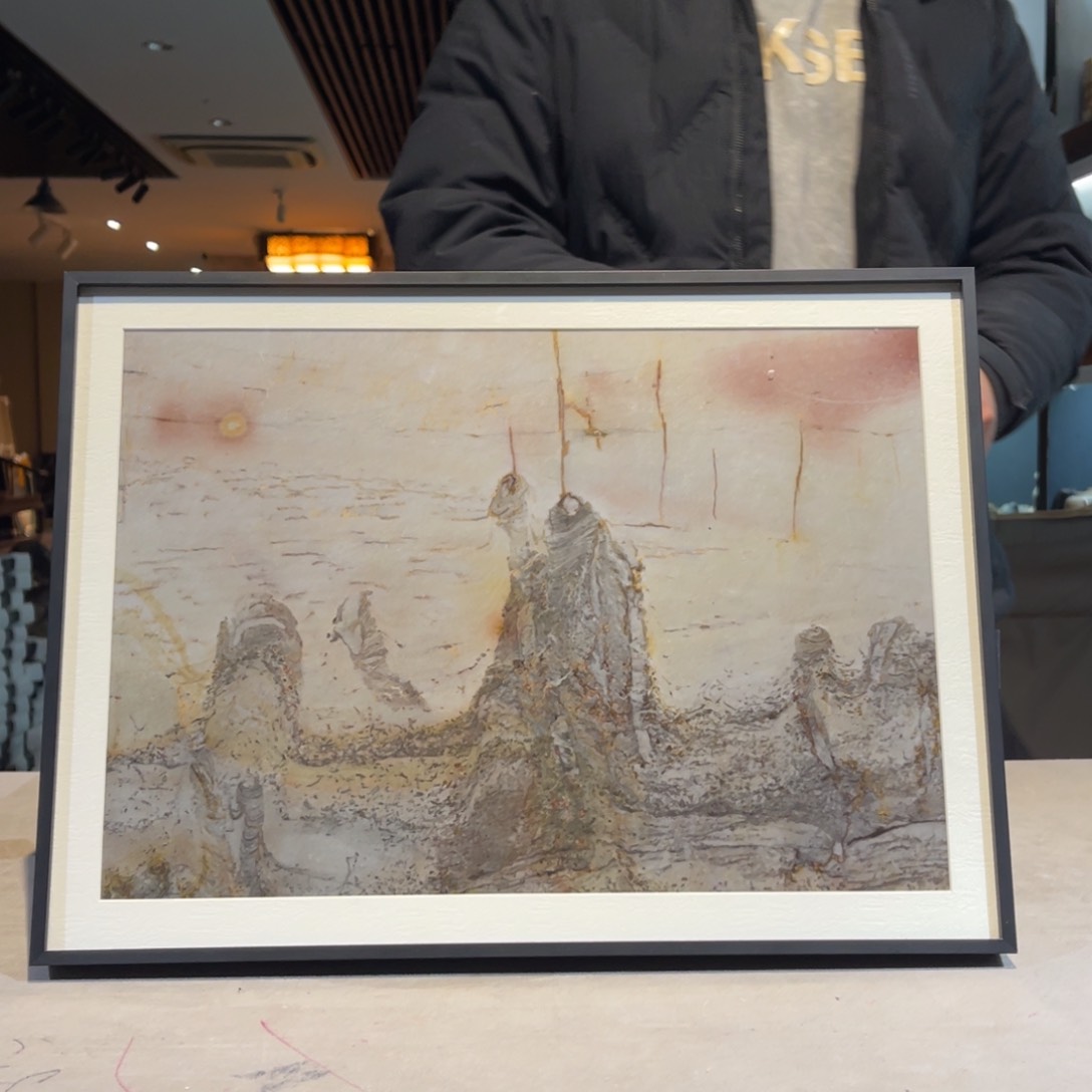 彩石43/32 三峡清江画面石