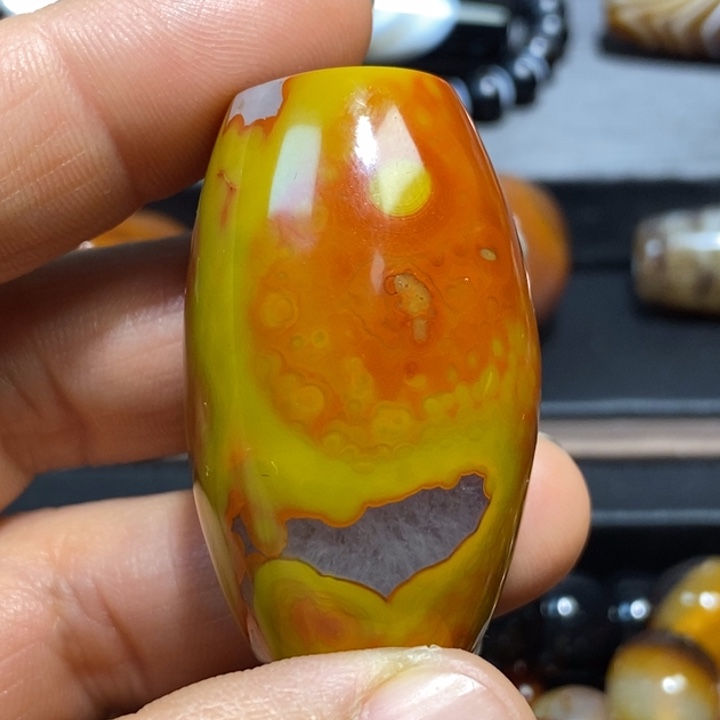 绿***林玛瑙/玉髓未镶嵌挂件