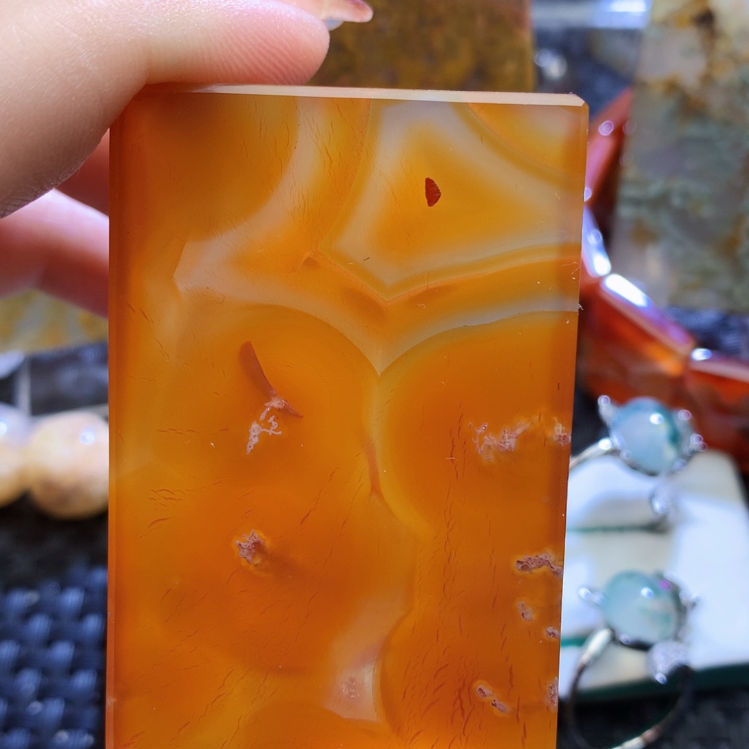 未镶嵌颈饰玛瑙/玉髓十*子