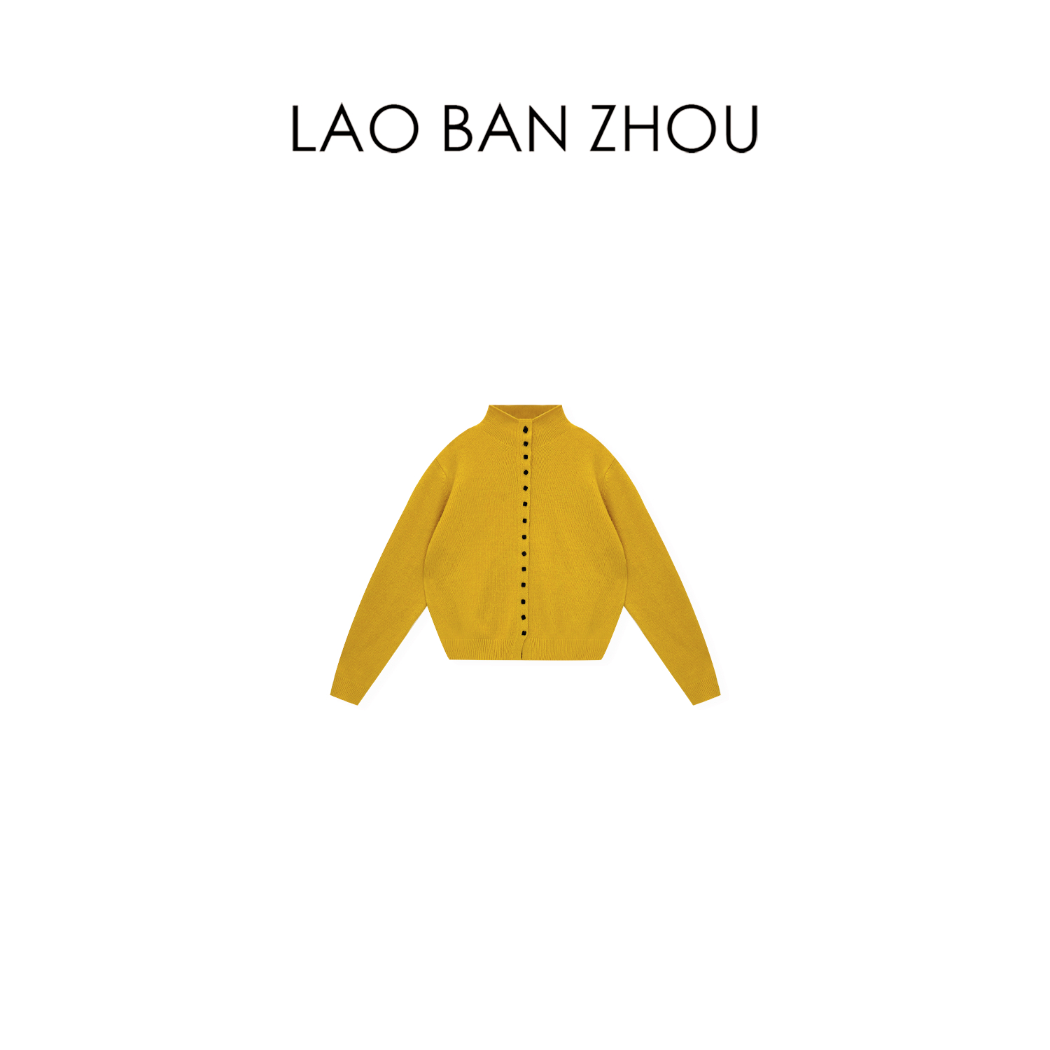 【老板周】简约随性 秋冬新品方扣百搭半高领毛衣