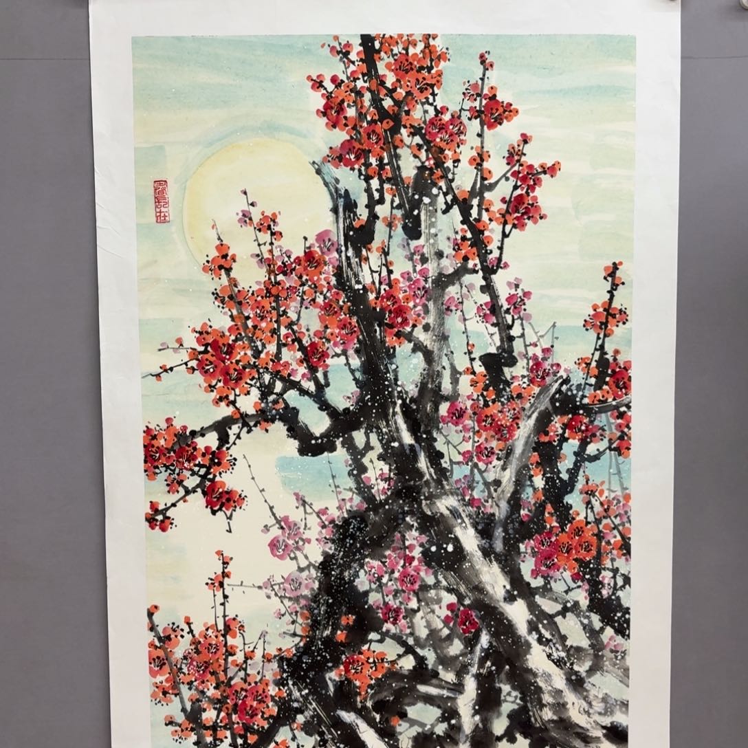 国画艺术家真人手绘
