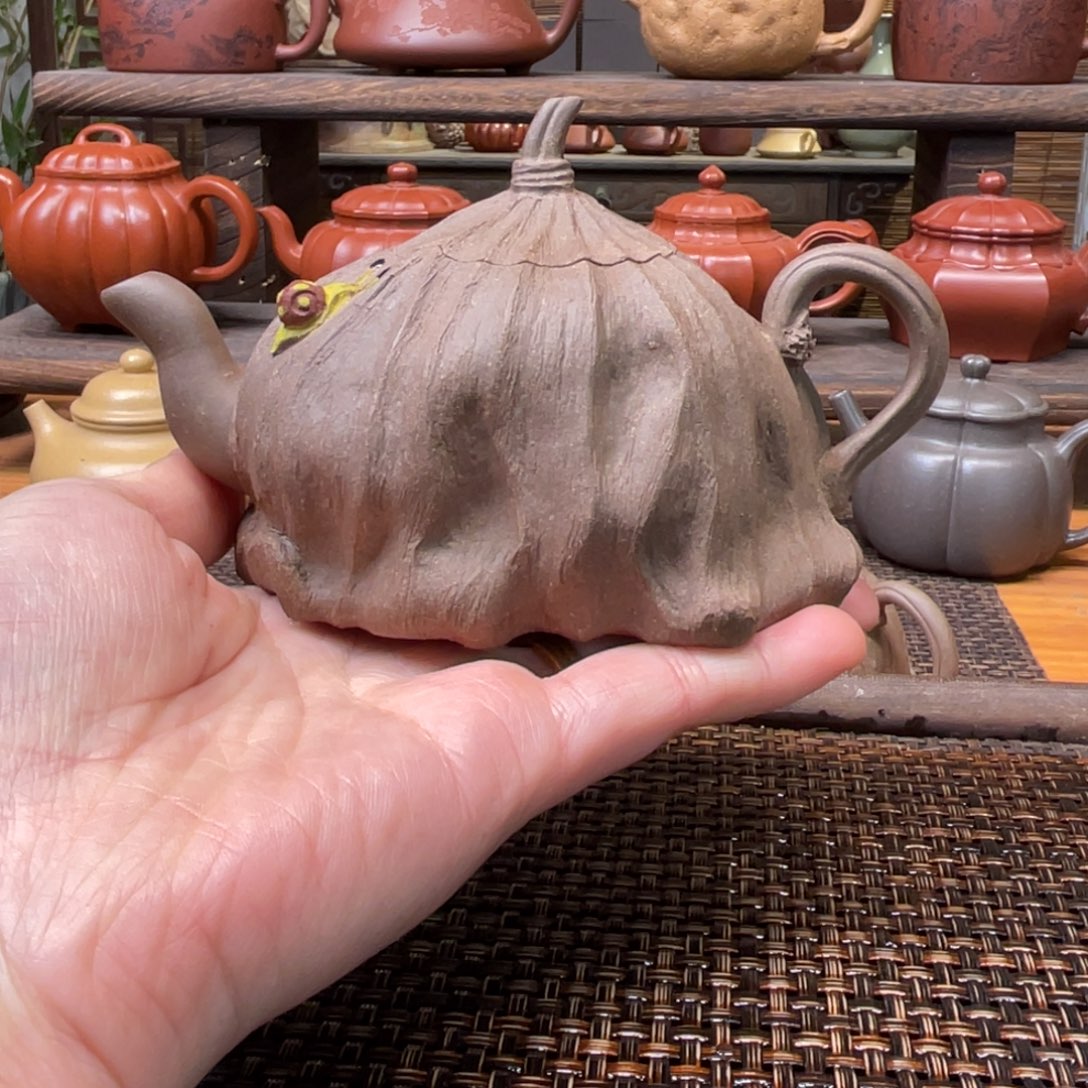紫砂茶壶宜兴原矿紫砂手工制180