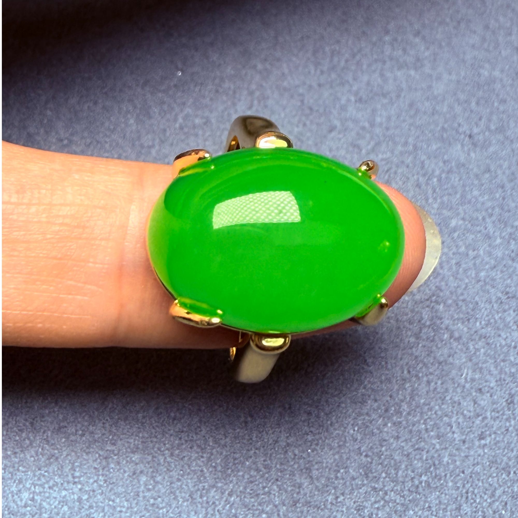 非金属珐琅戒指 【瑞宝阁严选】原创蛋面戒指LX641035