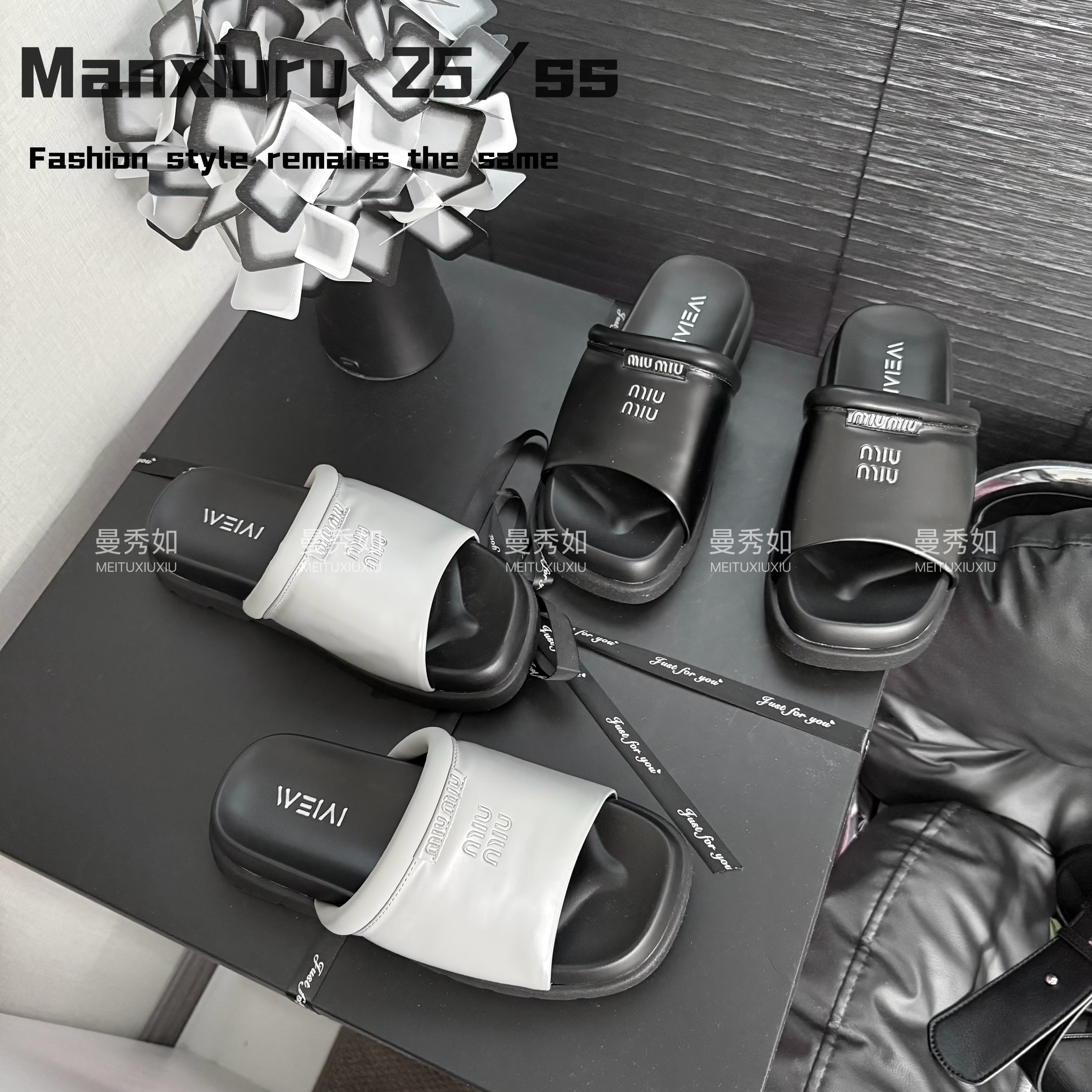 【曼曼】ManXR-“谷野”法式厚底凉拖女夏外穿时尚高级感2025新款拖鞋