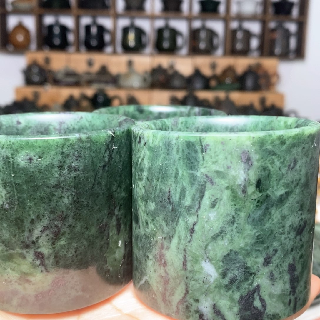 藏玉药王石主人杯3微瑕不售后