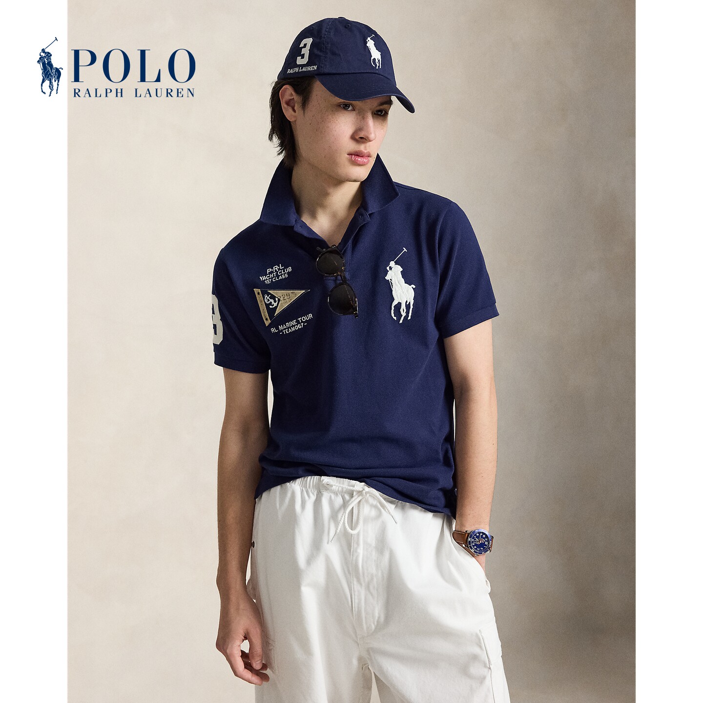 Ralph Lauren拉夫劳伦男装 26秋修身棉Big Pony Polo衫710B21921