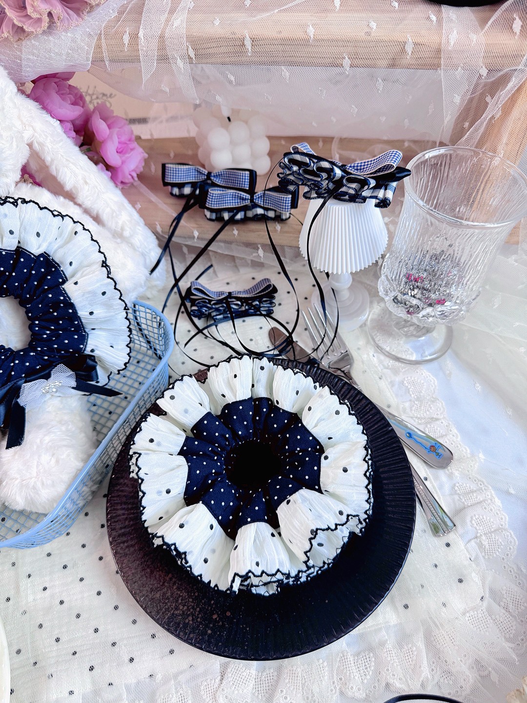 2025新款韩版手作DIY女士大肠圈时尚百搭发饰发圈可爱