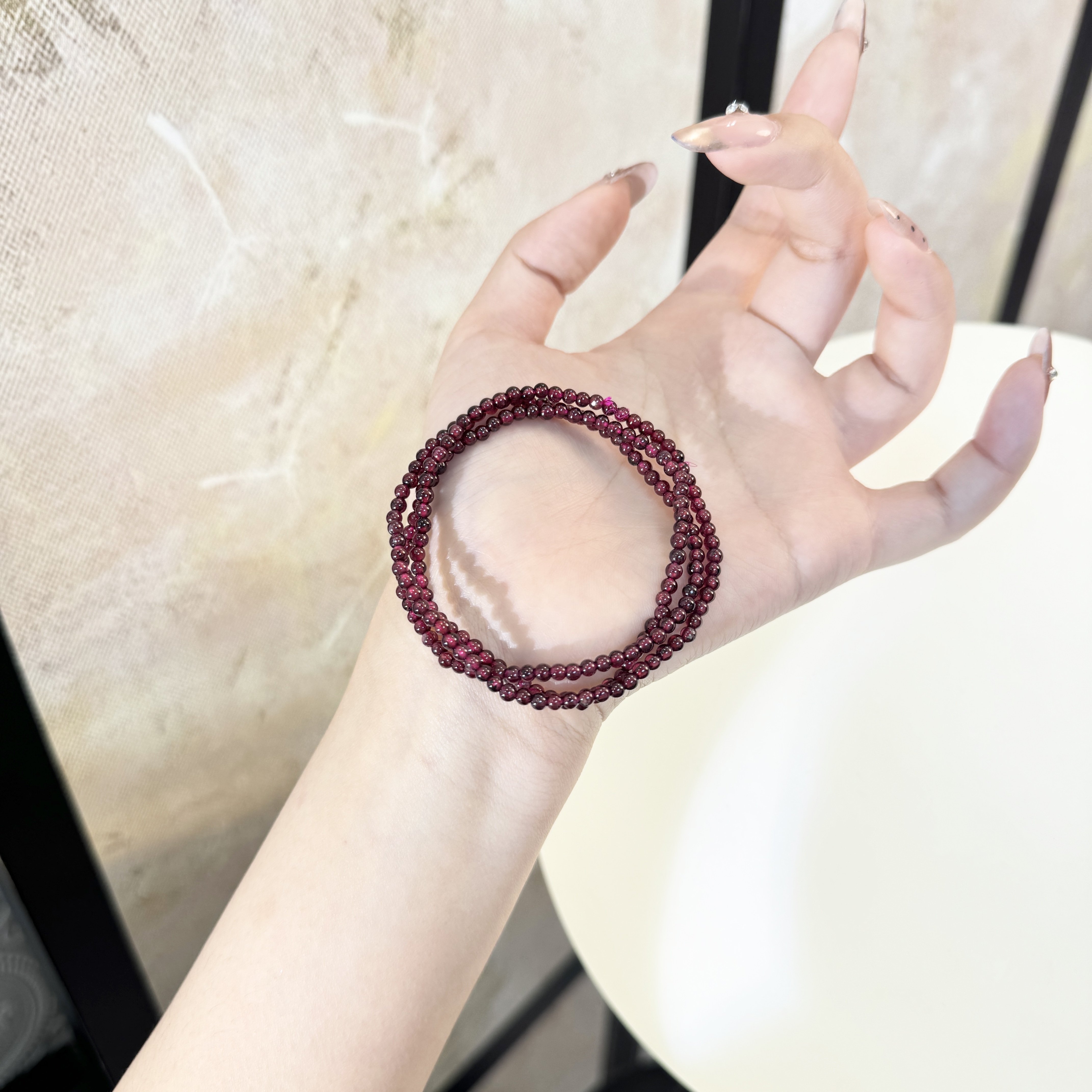 源源手作*绛玉绕腕手串FL82