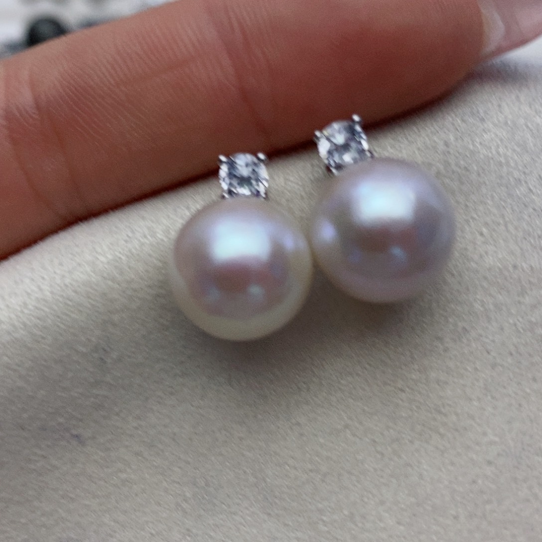 【闪购商品】淡水珍珠耳饰银S925镶嵌