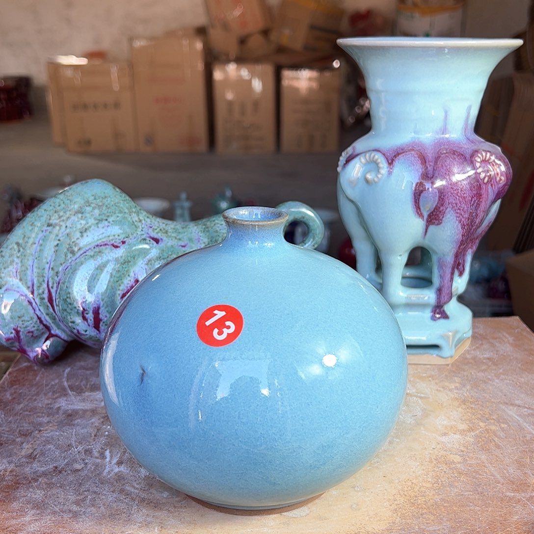 摆件郑家钧窑摆件微