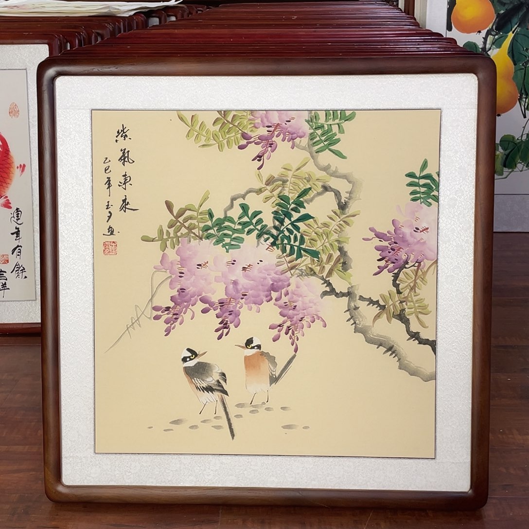 国画带框尺寸63*63厘米