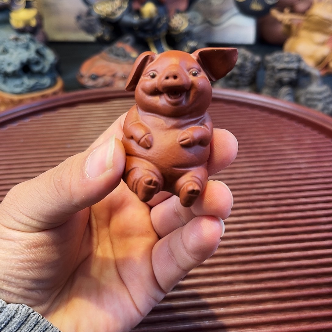 紫砂茶杯高端紫砂雕塑微瑕