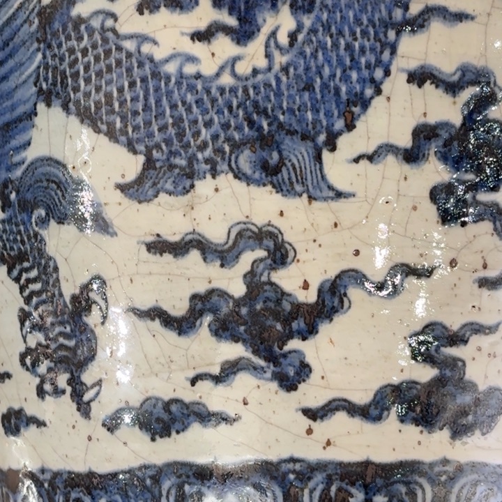 摆件鹏****6瓷器瓷器摆件了青花