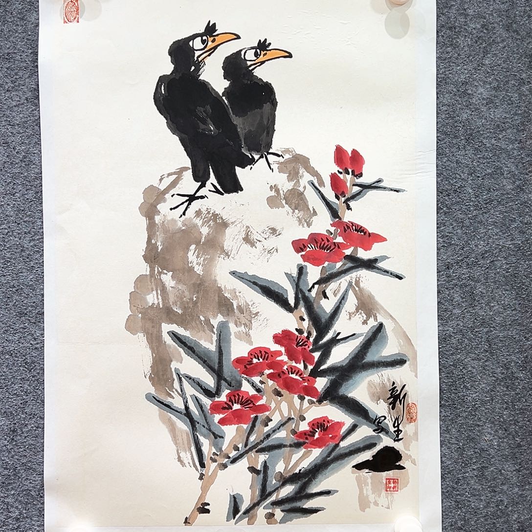 国画纯手绘系列画心