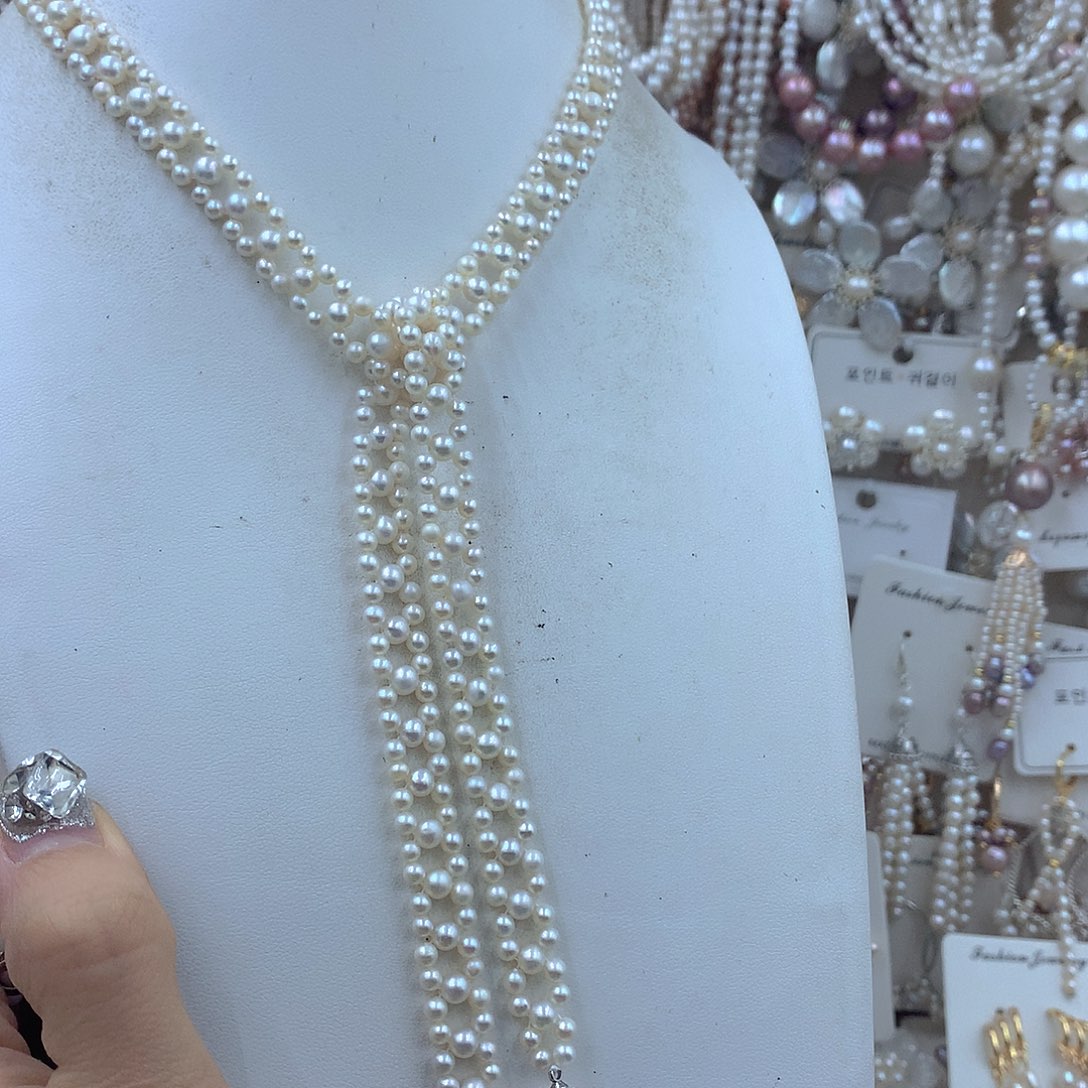 健***怡耳饰银S925镶嵌淡水珍珠