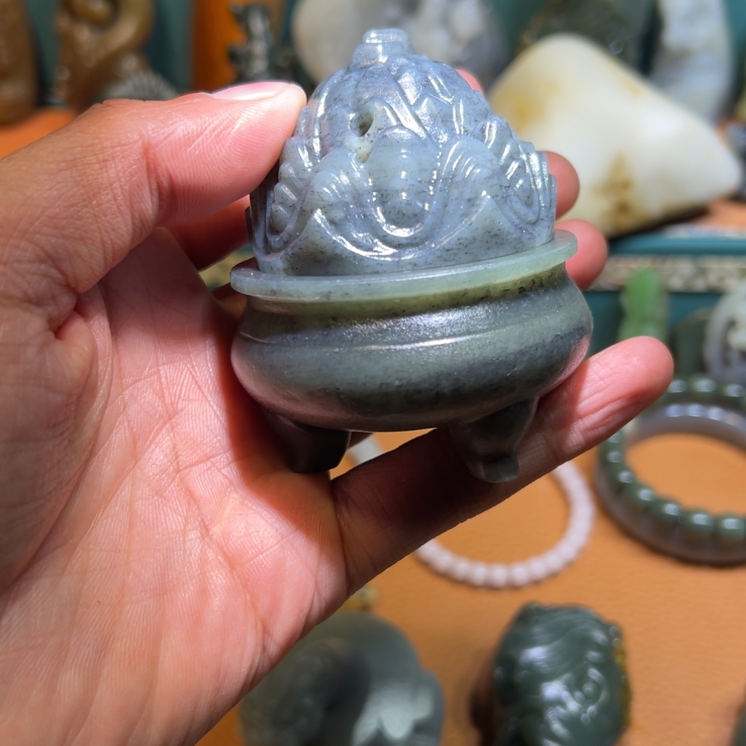 和田玉未镶嵌挂件