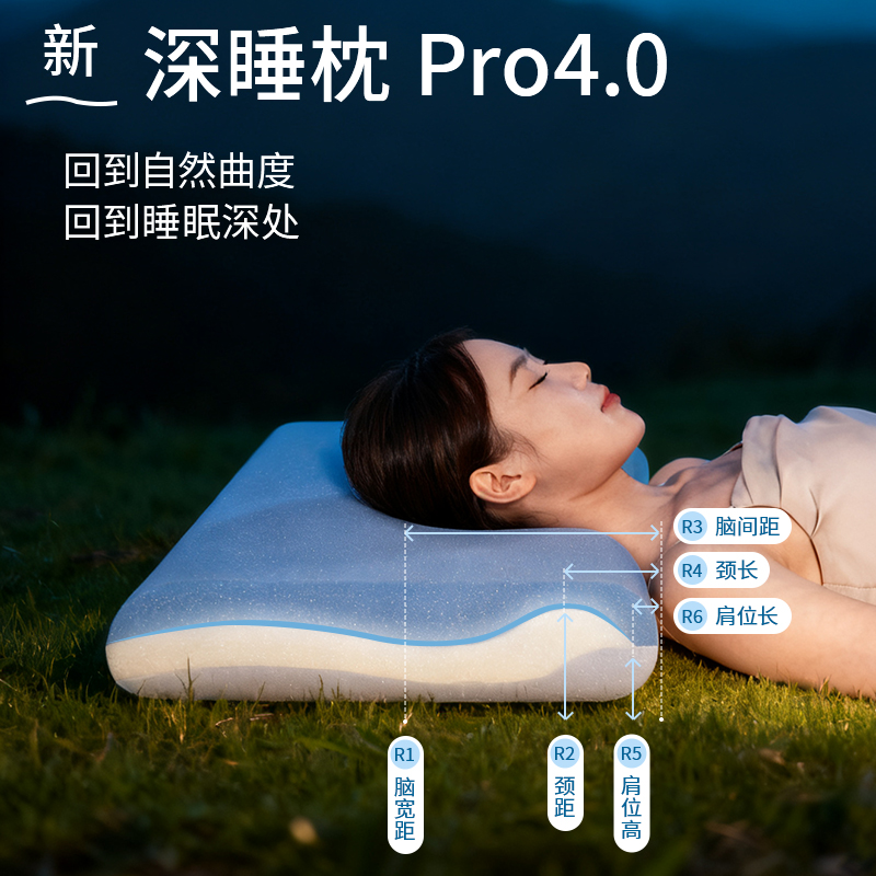 【Pro4.0】3芯深睡记忆棉枕芯慢回弹护颈椎记忆枕家用枕头男女通用