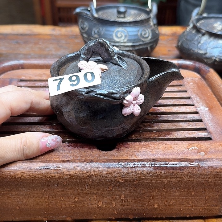 纯手工制作粗陶茶具