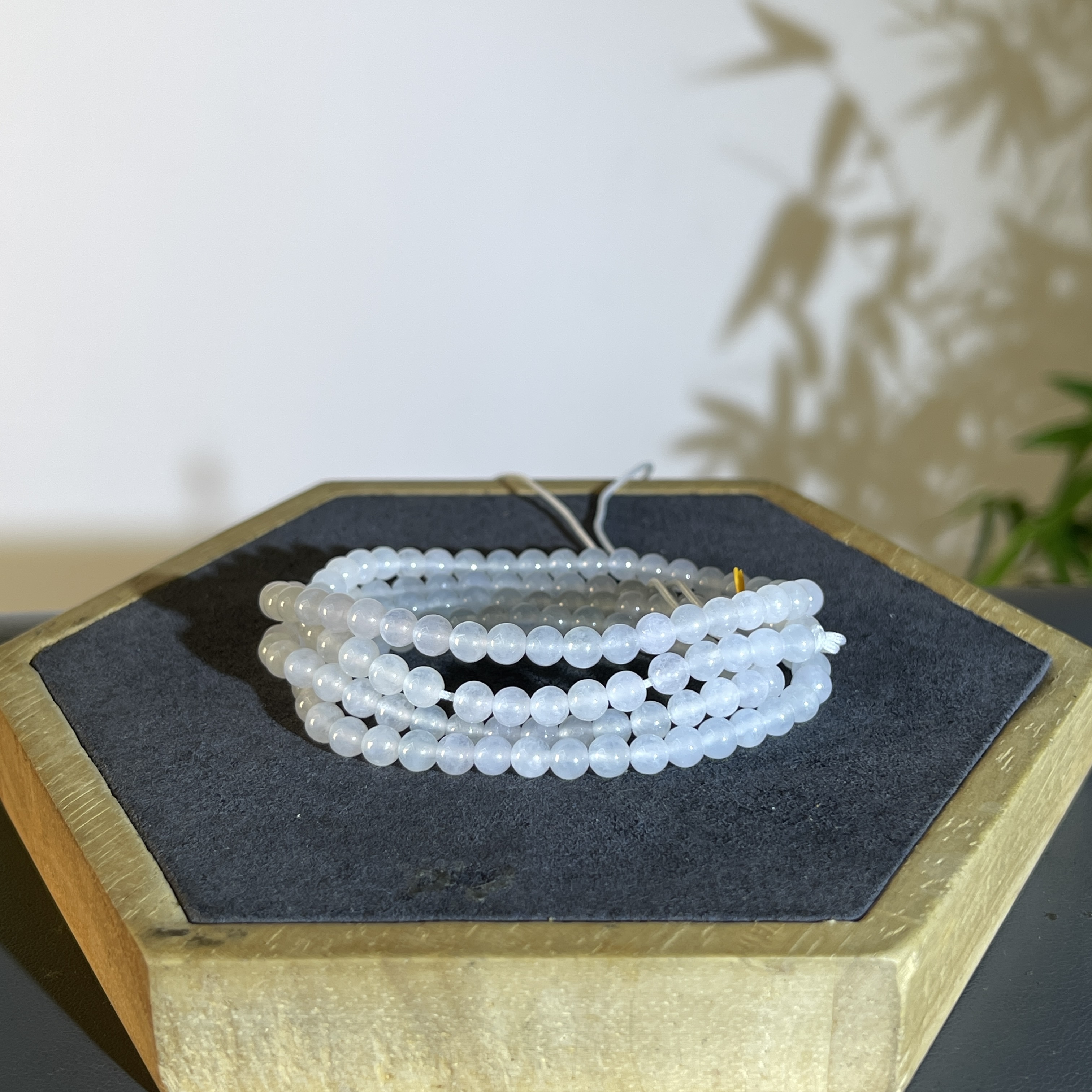 JTB18-204  天然缅甸翡翠A货 翡翠珠串