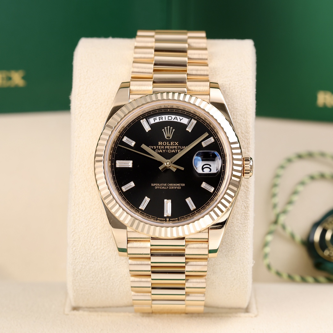 95新 Rolex/劳力士 228238 18K黄金材质 2024年5月保卡