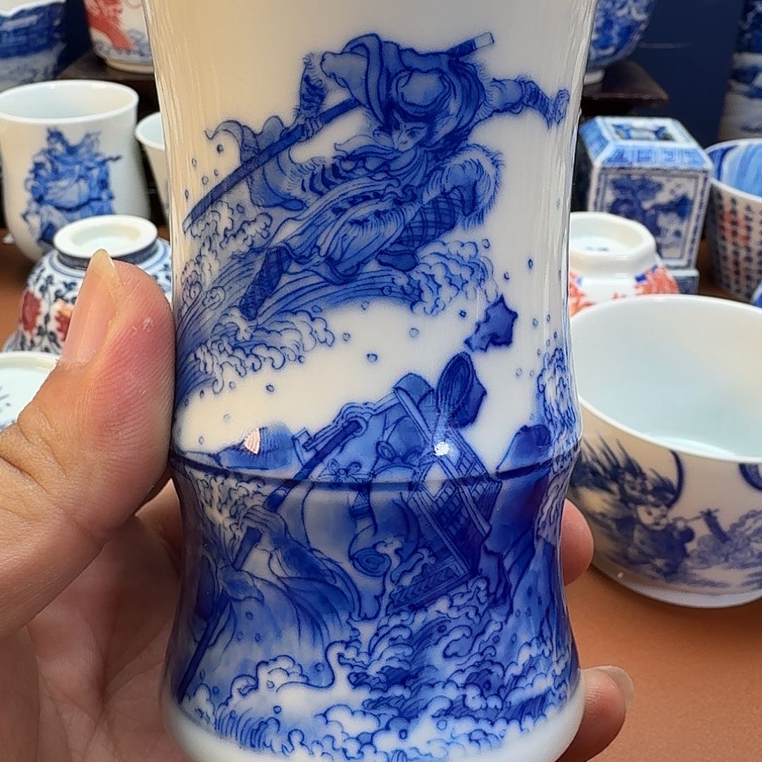杯子景德镇全手工手绘陶瓷