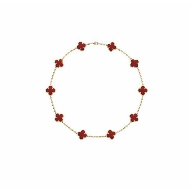 钛钢项链 十花毛衣链百搭气质