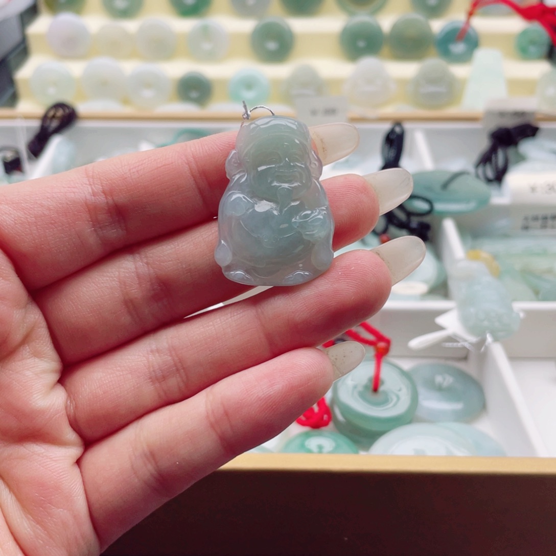 翡翠未镶嵌颈饰天然翡翠吊坠