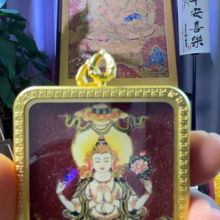 吊坠双面唐卡私人订制