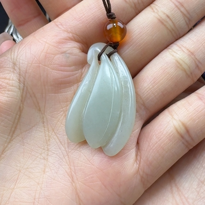 和田玉（糖玉）未镶嵌车挂