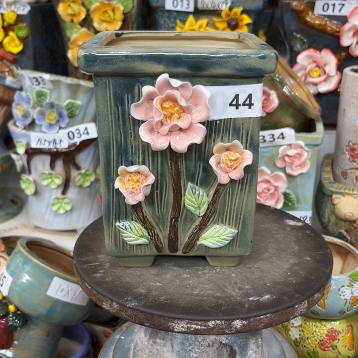 紫砂花盆粗陶材质多肉花盆