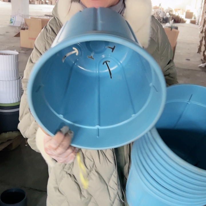 塑料瑕疵南瓜4#蓝色5个无托