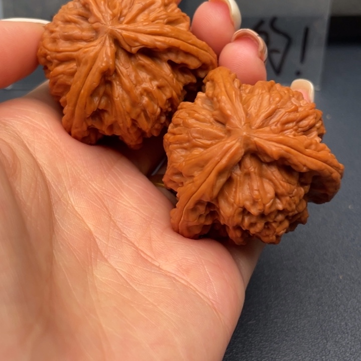 R***N文玩核桃吊坠白狮子