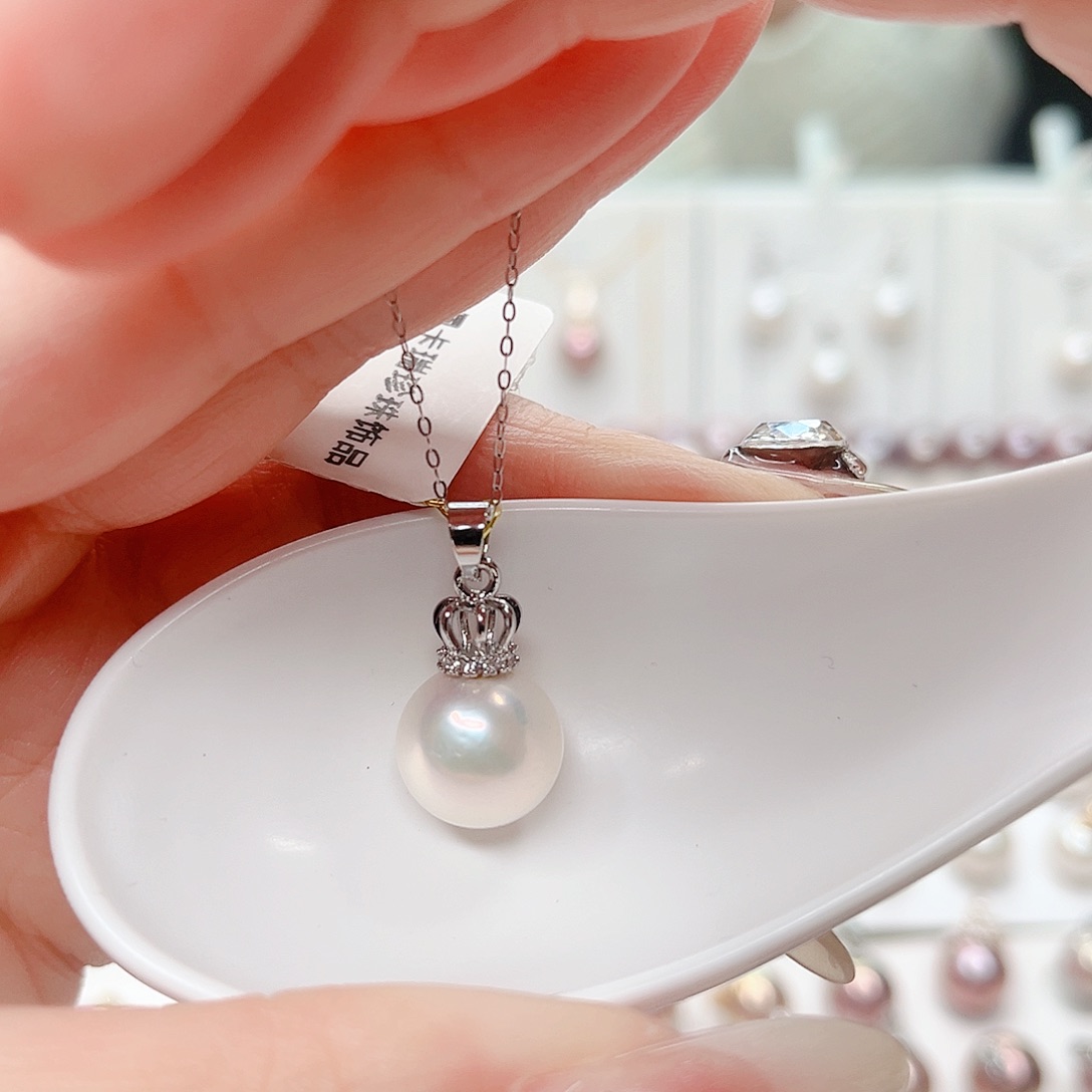 淡水珍珠吊坠(赠链)合金