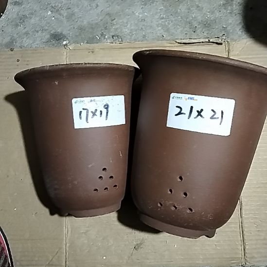 紫砂金钟套盆一大一小