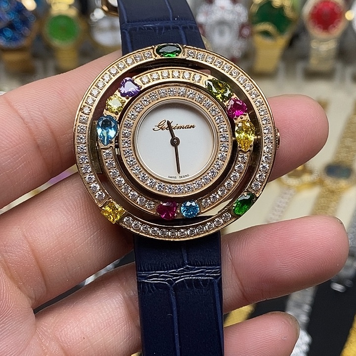 钢金属镀金石英机芯